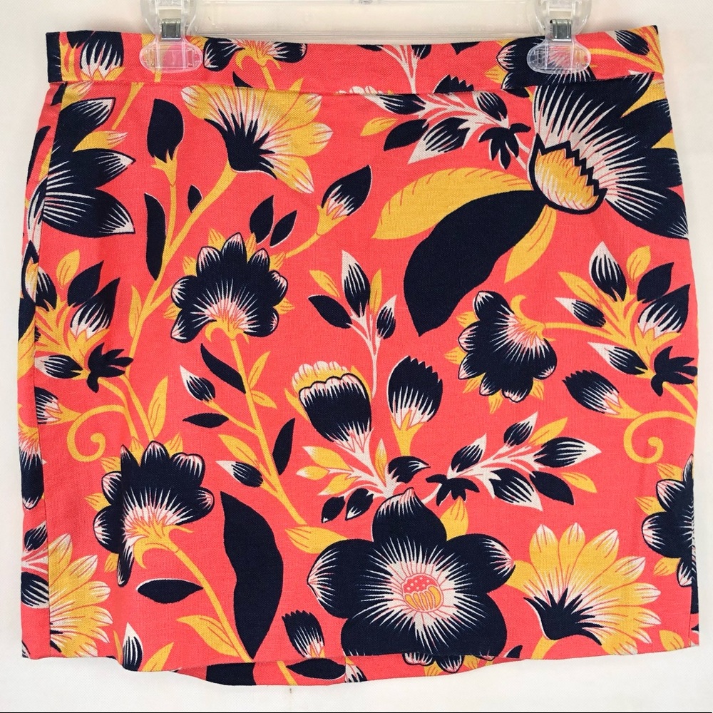 J crew floral skirt size 8